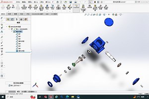 详解一个solidworks装配体爆炸动画仿真制作案例