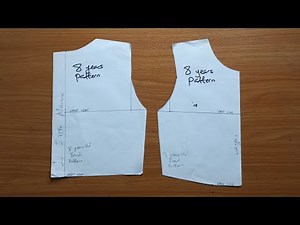 How to Draft a Pattern for 8 years old | children's pattern