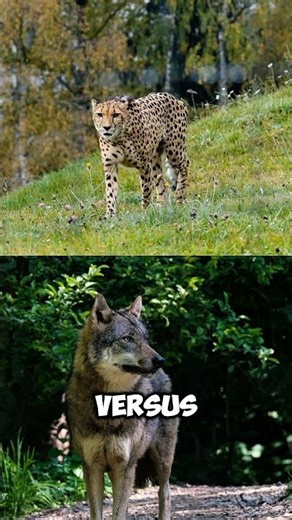 Cheetah vs Wolf 🐆🐺 Who Wins?