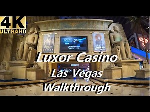 [4K] Luxor Las Vegas Casino Walkthrough Tour