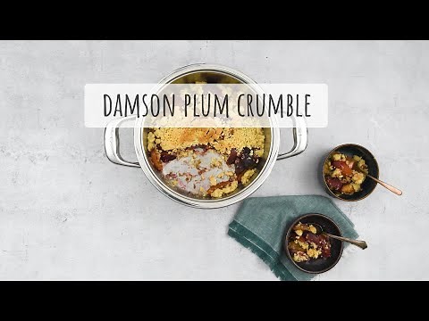 How to make Damson plum crumble with AMC
