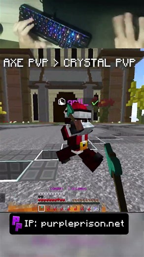 Minecraft PvP! IP: purpleprison.net #minecraft #pvp #gaming