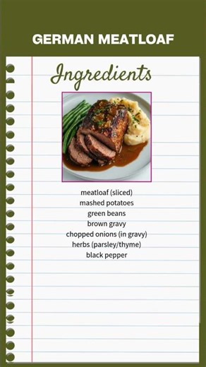 German Meatloaf