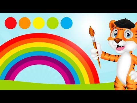 Learn the seven colours of the rainbow 🌈 Educational video in English