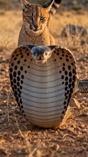 Caracal attack to snake video 8k. #caracal #snke #shotreels #shortvideo #entertainment #everyone