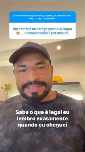 Gerson Santos | Engenheiro na Alemanha on Instagram: "O medo do idioma é real. Esse frio na barriga eu senti quando cheguei aqui na Alemanha. Antes de vir, ajuda muito se expor a situações com estrangeiros. Não pra falar perfeito, mas pra perder o medo. Esse preparo faz diferença no primeiro impacto."