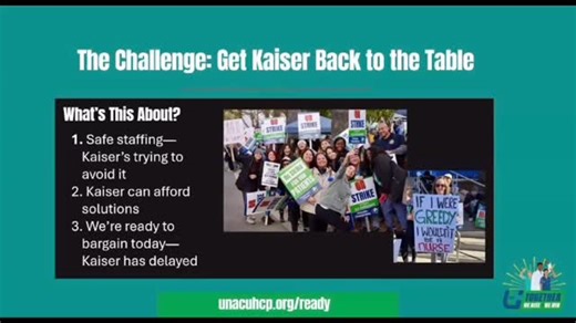 Missed strike school? No problem! Review the Q&A here! 🤓📝 📣Read the latest update “It’s Time to Send Kaiser A Message Once And For All” 🔗 https://us9.campaign-archive.com/?u=4a3314ebc35556a8ca4a7eb9c&id=16df3e19db 📣Kaiser Bargaining Town Hall Tonight 8pm Register below ⬇️ 🔗 https://us02web.zoom.us/webinar/register/WN_o_YU6hW9RLqAWwmgyJooIA#/registration | Woodland Hills UNAC/UHCP