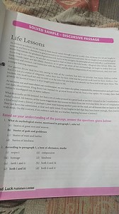 SOLVED SAMPLE-DISCURSIVE PASSAGELife LessonsAs children in s... | Filo