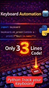 Python Tracks Your Keyboard 😳 Real-Time Key Detection Explained in Tamil #shorts #shortsfeed