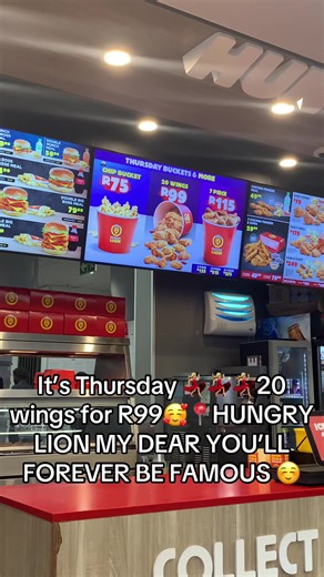 Enjoy 20 Wings for R99 at Hungry Lion This Thursday
