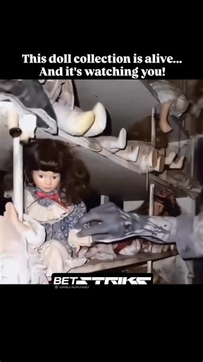 HauntVidz on Instagram: "You thought dolls were just toys… Until you saw this collection. The way they stare. The way they move. The way that thing in the corner just… smiles. No edits. No filters. Just pure, unfiltered horror hiding in plain sight. Tag someone who needs to see this… if you dare. 👀 (P.S. Don’t watch this alone. Seriously.) #creepydoll #hauntedhouse #horrorvideo #scarydolls #realhorror"