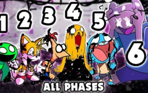Pibby ALL PHASES | Come Learn With Pibby x FNF Mod (Finn, Gumball, Jake, Tails)