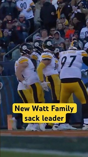 T.J. Watt is now the Watt Family sack leader with 115 😤