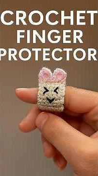 Crochet Finger Protector Ring (Cute Bunny) — Easy DIY
