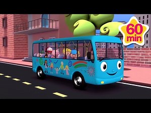 El autobús celeste va por la ciudad 🚌| Canciones Infantiles🎵