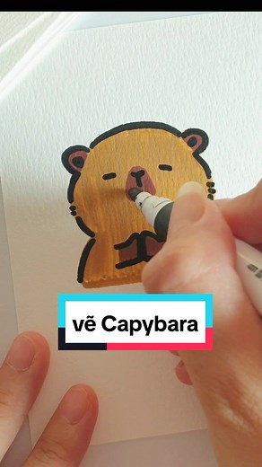 Vẽ Capybara với màu Acrylic: Hướng dẫn và các mẹo vẽ