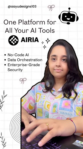 Aayushi Patel :-) | ✨ Visit the link in bio now to see how you can turn AI chaos into clarity! 🚀 With Airia, build no-code AI agents, connect your favorite... | Instagram