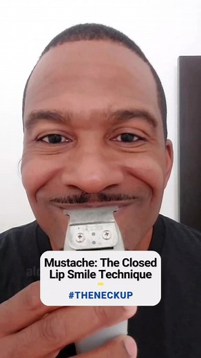 Closed Lip Smile Technique for a Perfect Mustache