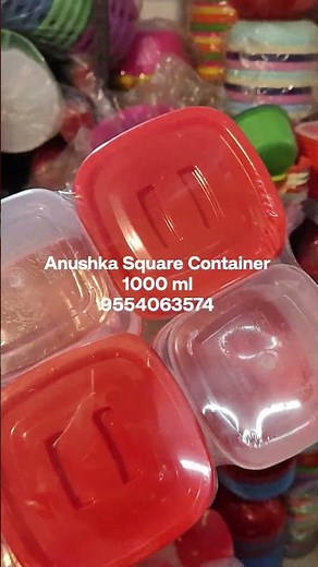 ANUSHKA SQUARE CONTAINER 1000 ML | Container Box Wholesale | 9554063574