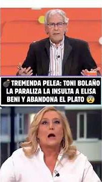 💣HUGE FIGHT: Toni Bolaño STUNS her, INSULTS Elisa Beni, and WALKS OFF the SET 😨