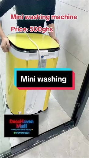 Dreading wash day? 😫 This is your sign to make your life easier! 🚀 This mini washing machine is a game-changer for students, busy professionals, and anyone in a hurry. Save time, save your energy! 💪 Perfect for Ghanaian singles and small families. Available for delivery across Ghana! 🇬🇭 Link in #GhanaTikTok #LaundryHack #GameChanger #FYP #MiniWasher