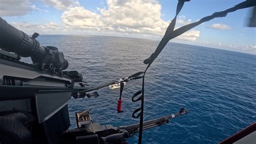 Exclusive: Watch a Coast Guard helicopter sniper disable a go-fast drug vessel in interdiction op