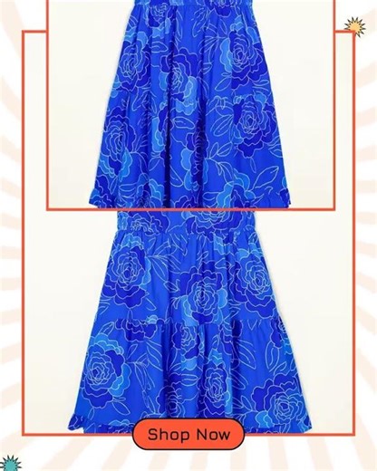 Ruffled Hem Short Sleeve Flowy Mini Dress