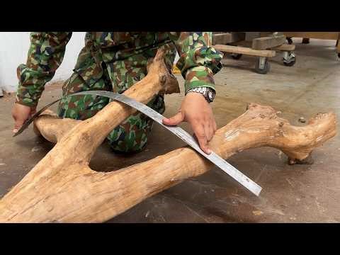 Woodworking Ideas Perfect For Woodworking Projects Easily From Dry Tree Stump - DIY Wooden Furniture