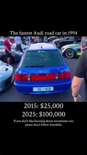 The fastest Audi road car in 1994 - Audi RS2 built in collaboration with Porsche