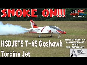 My First Time With Smoke On The Hsdjets T-45 Goshawk Turbine Jet Epic!