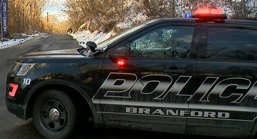 Elderly woman, driver hospitalized after vehicle crashes into Branford home