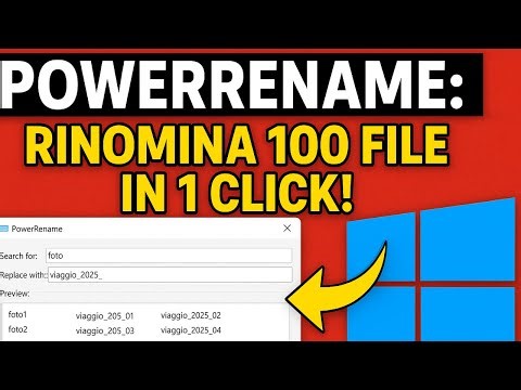 📁🔥 POWERRENAME: RINOMINA 100 FILE IN 1 CLICK! (Windows 10/11)