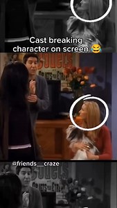 Cast breaking character on screen 😂#friends #friendstvshow | friends__craze