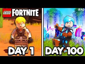 I Survived 100 Days In LEGO Fortnite!