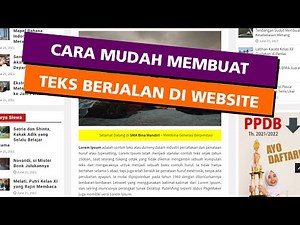 Easy Ways to Create Running Text on a Website