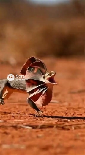 Curious Cat vs Frilled Lizard