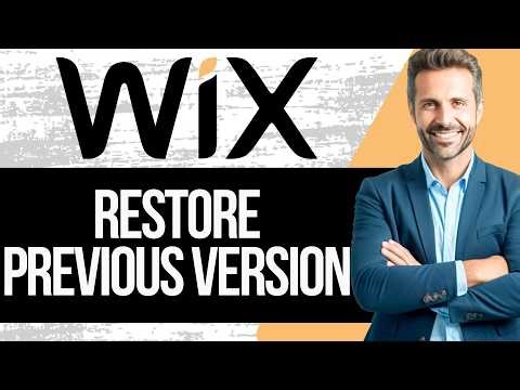 How to Restore a Previous Version of Wix Site