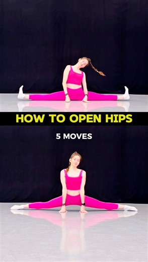 1.6M views · 25K reactions | 5 Moves That Will Open Your Hips like never before Save this & thank me later . #flexibility #splits #stretching #yogaflow #middlesplits #contortion #hipmobility #yogapractice #gymnastics #yogalife #yogaposes | Flex with Olha | Facebook