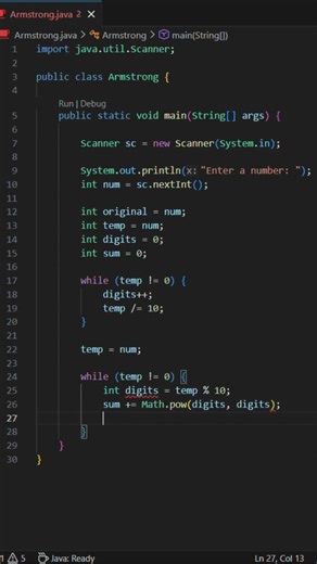 Is 153 Really Special? 🤯 | Armstrong Number in Java