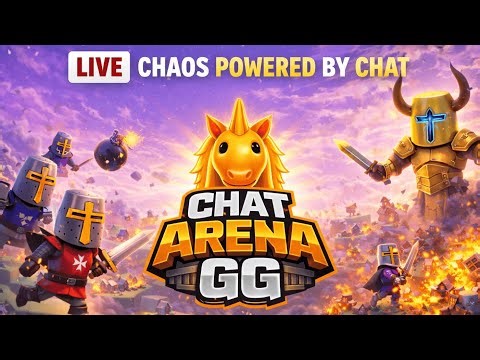 (TEST) LIVE - Chat Controls the Arena (Type to Cause Chaos)