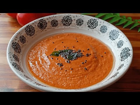 Authentic Tamil-Style Tomato Chutney for Idli, Dosa | Traditional South Indian Tomato Chutney Recipe