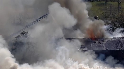 Three-alarm fire that torched three buildings in a north Houston church complex may have been intentionally set