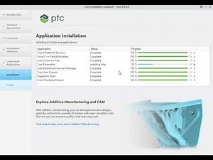 CREO 9/CREO 10/CREO 11 installation wizard