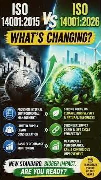 🚨ISO 14001:2015 vs 2026 | Environmental Management Changes Explained #shorts