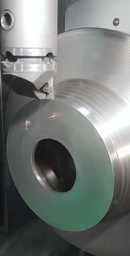Machining a Cast Iron Brake Rotor #shorts
