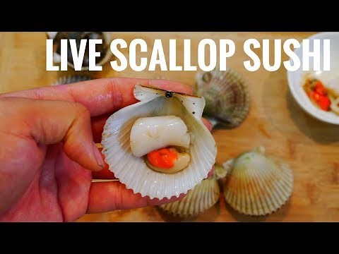 How to Prepare Scallop Sushi (Florida Catch N Cook)
