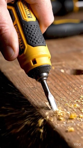 Mini Electric Chisel Power – Tiny Dewalt Tool Carving #MiniatureTools #ElectricChisel #Dewalt