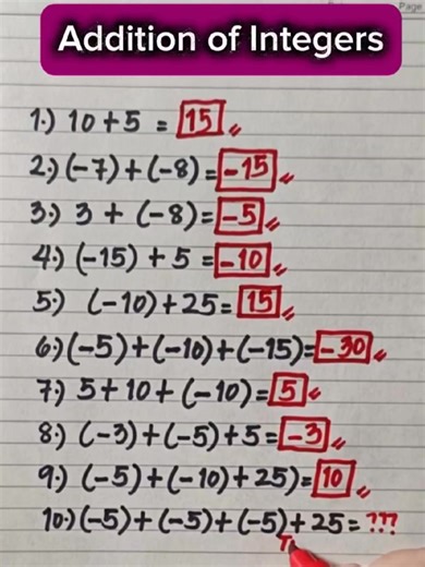 6.7K views · 70 reactions | Addition of Integers #mathwithprincess #mathviralvideo #mathviral #math #mathematics #mathtutorial #mathskills #mathchallenge #mathisfun | Math with Princess | Facebook