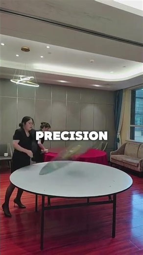 These Girls Set Up Tables Faster Than a Machine!😳✨