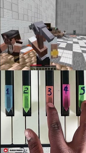 Minecraft theme piano #pianotutorial